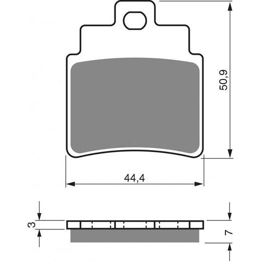 BRZDOVÉ DESTIČKY GOLDFREN 140 S3 (1 SET = 4 PCS)