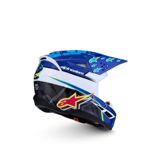 PŘILBA S-M3 FALCON, ALPINESTARS, DĚTSKÁ (MODRÁ/BÍLÁ/ČERNÁ/RŮŽOVÁ FLUO/ŽLUTÁ FLUO) 2027