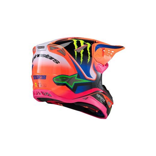 PŘILBA SUPERTECH S-M10 EDICE HAIDEN DEEGAN, ALPINESTARS (ORANŽOVÁ FLUO/FIALOVÁ/RŮŽOVÁ/ZELENÁ) 2026