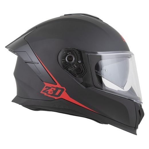 PŘILBA K40, ZED (ČERNÁ MATNÁ/ČERVENÁ) 2026