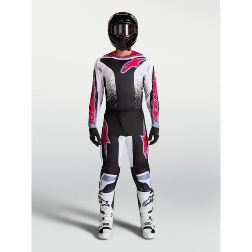 DRES FLUID DRAG, ALPINESTARS (ČERNÁ/BÍLÁ/SVĚTLE MODRÁ/ČERVENÁ FLUO) 2027