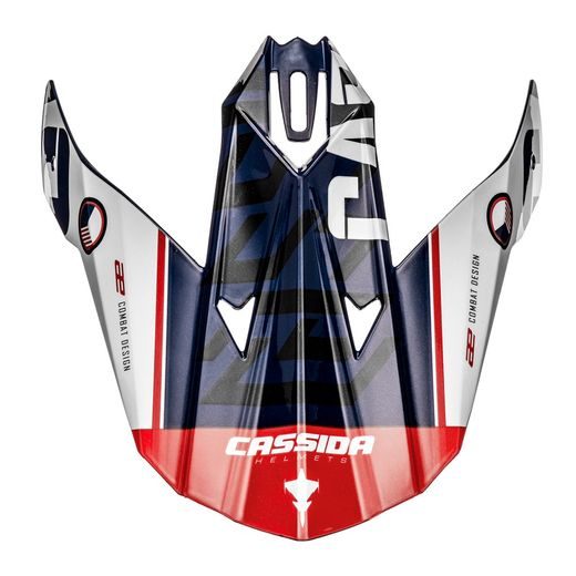 KŠILT PRO PŘILBY CROSS CUP SONIC JUNIOR, CASSIDA, DĚTSKÁ (MODRÁ/BÍLÁ/ČERVENÁ)