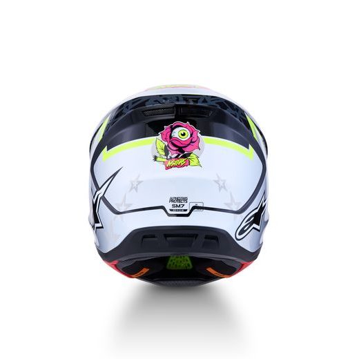 PŘILBA S-M7 BLASTER, ALPINESTARS (ČERNÁ/ŠEDÁ/BÍLÁ/ŽLUTÁ FLUO) 2027