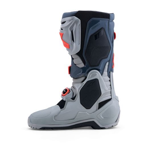 BOTY TECH 10 ENDURO, ALPINESTARS (ŠEDÁ/TMAVĚ ŠEDÁ/ČERVENÁ FLUO) 2027
