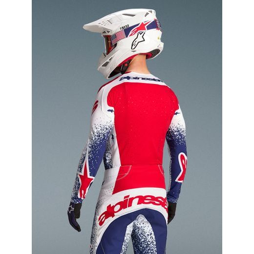 DRES TECHSTAR LIMITOVANÁ EDICE UNITY, ALPINESTARS (ČERVENÁ/BÍLÁ/MODRÁ) 2026