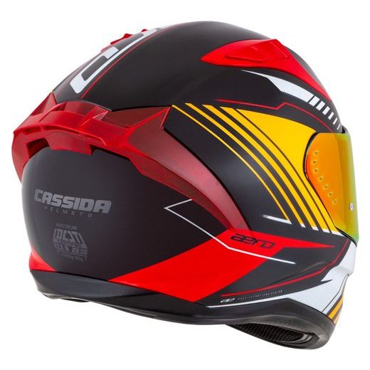 PŘILBA AERO DROME, CASSIDA (ČERNÁ MET./ORANŽOVÁ/ČERVENÁ/BÍLÁ) 2026