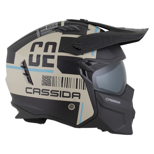 PŘILBA CROSS COUNTRY CODE, CASSIDA (PÍSKOVÁ MATNÁ/ČERNÁ/SVĚTLE MODRÁ) 2026