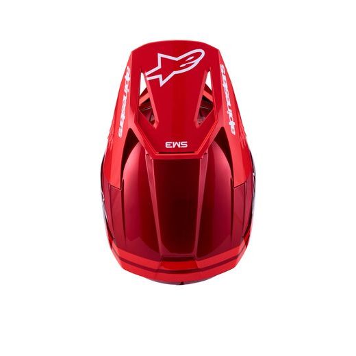 PŘILBA S-M3 RADIUM, ALPINESTARS (ČERVENÁ/ČERVENÁ FLUO/BÍLÁ) 2027