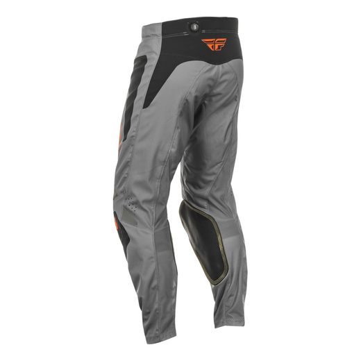 KALHOTY KNETIC SYM, FLY RACING - USA 2025 (ŠEDÁ/ORANŽOVÁ/ČERNÁ)