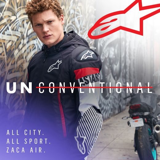 BUNDA ZACA AIR WATERPROOF, ALPINESTARS (ČERNÁ/BÍLÁ/ČERVENÁ FLUO) 2026