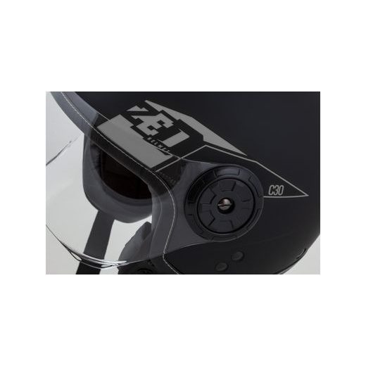 PŘILBA C30, ZED (ČERNÁ MATNÁ/ŠEDÁ)