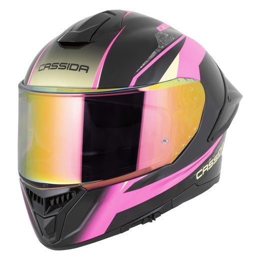 PŘILBA INTEGRAL GTS 2.1 MEGA, CASSIDA (ČERNÁ/RŮŽOVÁ/BÍLÁ/VANILKOVÁ) PLEXI S PŘÍPRAVOU PRO PINLOCK 2026