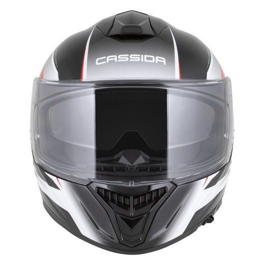 PŘILBA INTEGRAL GTS 2.1 MEGA, CASSIDA (ČERNÁ/BÍLÁ/ČERVENÁ) PLEXI S PŘÍPRAVOU PRO PINLOCK 2026