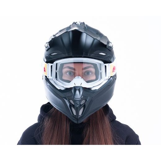 BRÝLE STRIVE, REDBULL SPECT (BÍLÉ MATNÉ, PLEXI ČIRÉ)