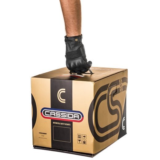 PŘILBA FIBRE OPG, CASSIDA (BÍLÁ/MODRÁ/ČERVENÁ)