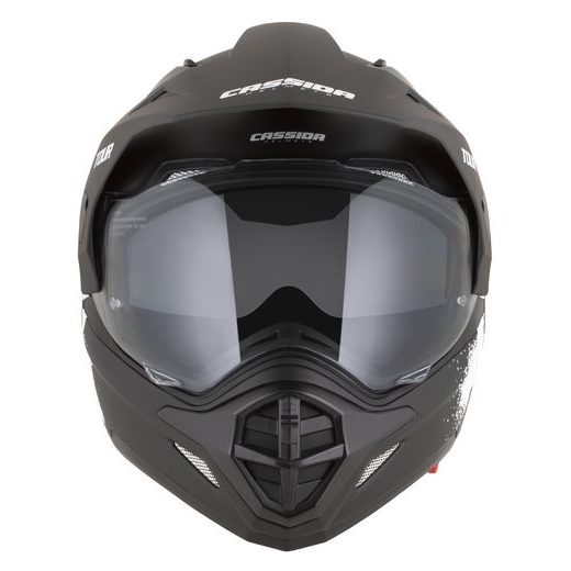 PŘILBA TOUR 2.0 CREW, CASSIDA (ČERNÁ MATNÁ/BÍLÁ, PLEXI S PŘÍPRAVOU PRO PINLOCK) 2026