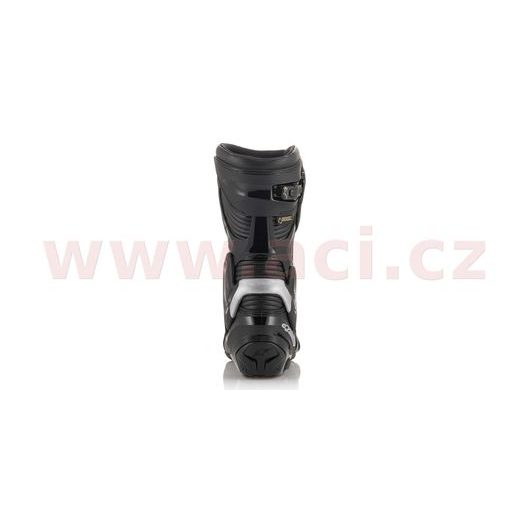 BOTY SMX PLUS 2 GORE-TEX, ALPINESTARS (ČERNÁ/STŘÍBRNÁ) 2026