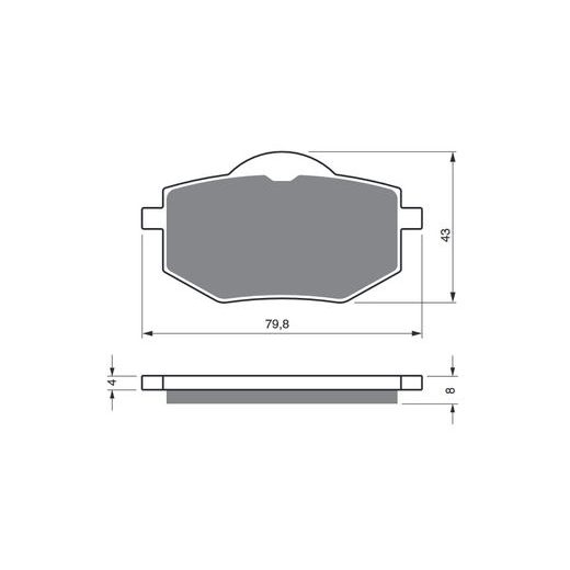 BRZDOVÉ DESTIČKY GOLDFREN 322 S33 STREET FRONT