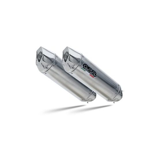 DVOJITÁ KONCOVKA VÝFUKU SLIP-ON GPR FURORE-X INOX D.30.FXSC MATNÁ ČERNÁ