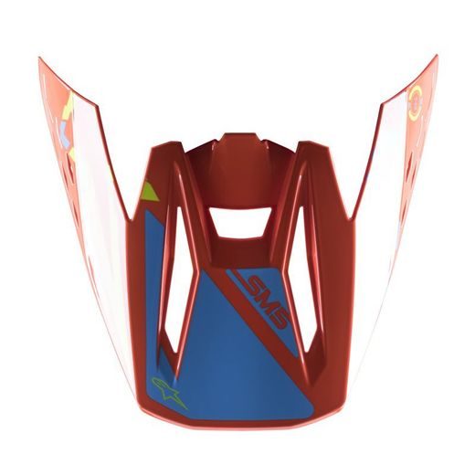 KŠILT PRO PŘILBY S-M5 ACTION, ALPINESTARS (ORANŽOVÁ/ŽLUTÁ FLUO/MODRÁ, VERZE ECE 22.05)