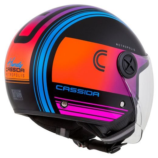 PŘILBA HANDY METROPOLIS, CASSIDA (ČERNÁ/TYRKYSOVÁ/GRADIENT) 2026