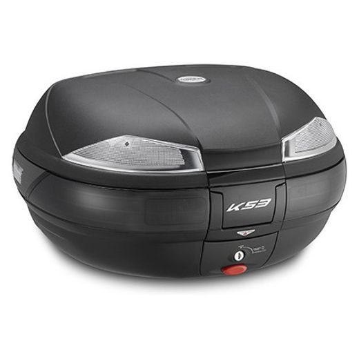 MONOKEY TOPCASE, KAPPA (53L, ČERNÝ NELAKOVANÝ + KOUŘOVÁ ODRAZKA)