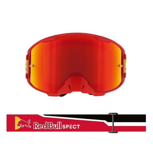 BRÝLE STRIVE, REDBULL SPECT (ČERVENÉ MATNÉ, PLEXI ČERVENÉ ZRCADLOVÉ)