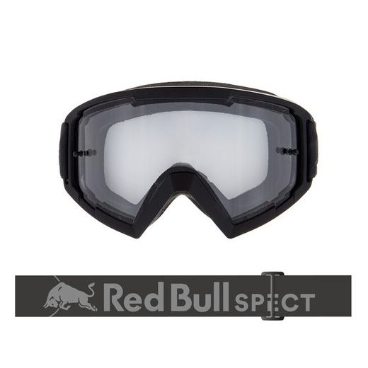 BRÝLE WHIP, REDBULL SPECT (ČERNÁ MATNÉ, PLEXI ČIRÉ)