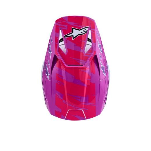 PŘILBA S-M3 FALCON, ALPINESTARS (FIALOVÁ/BÍLÁ/ČERNÁ/RŮŽOVÁ FLUO) 2027