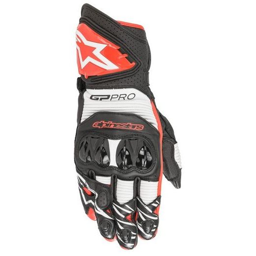 RUKAVICE GP PRO R 3, ALPINESTARS (ČERNÁ/BÍLÁ/ČERVENÁ)