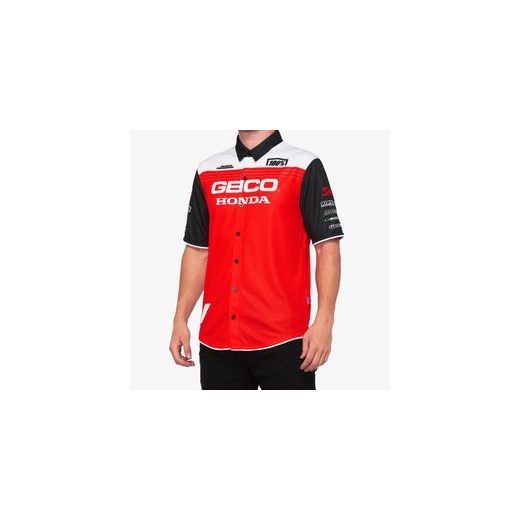 KOŠILE BLITZ, 100% (ČERVENÁ/BÍLÁ/ČERNÁ)