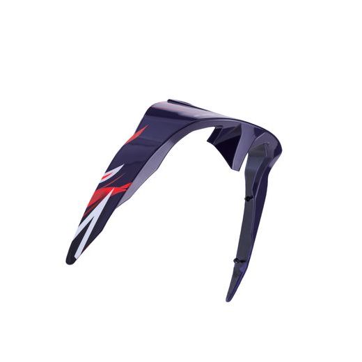 AERODYNAMICKÝ SPOILER PRO PŘILBY SUPERTECH R10 FLYTE STANDARDNÍ PROFIL, ALPINESTARS (MODRÁ/ČERVENÁ/BÍLÁ MATNÁ)