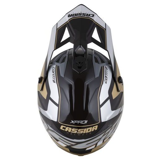 PŘILBA CROSS PRO 2 CONTRA, CASSIDA (ZLATÁ PERLEŤ/ŠEDÁ/ČERNÁ)