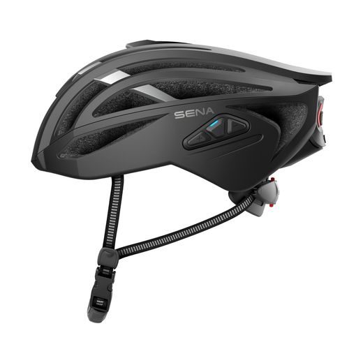 CYKLO PŘILBA S HEADSETEM R2, SENA (MATNÁ ČERNÁ)