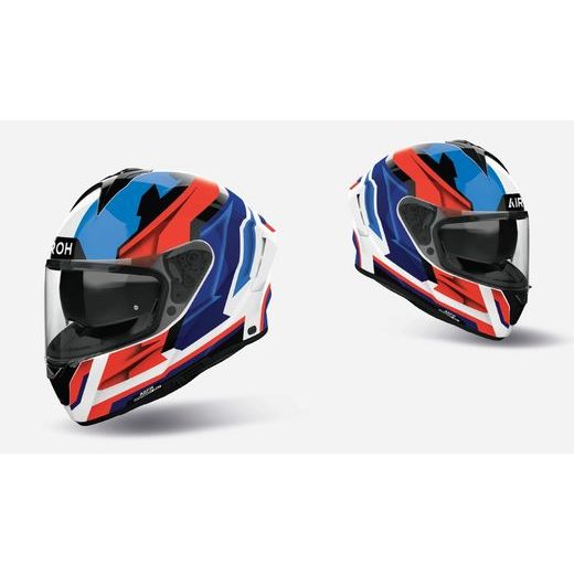 PŘILBA SPARK 2 BLADE, AIROH (MODRÁ/ČERVENÁ LESKLÁ) 2027