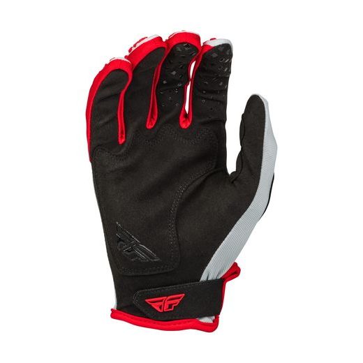 RUKAVICE KINETIC, FLY RACING - USA 2023 (ČERVENÁ/ŠEDÁ)