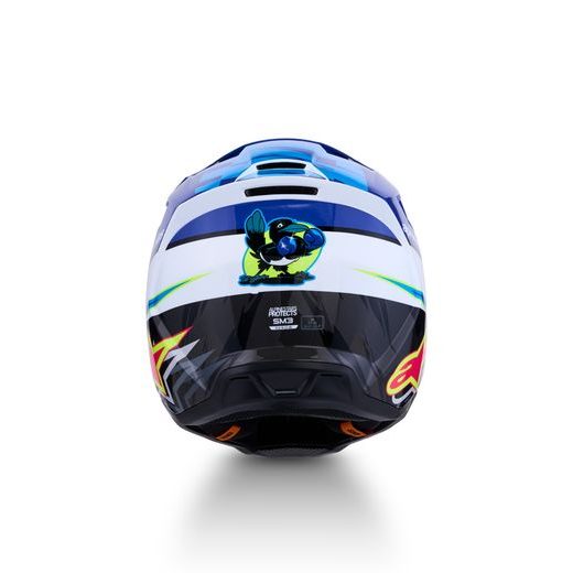 PŘILBA S-M3 FALCON, ALPINESTARS (MODRÁ/BÍLÁ/ČERNÁ/RŮŽOVÁ FLUO/ŽLUTÁ FLUO) 2027