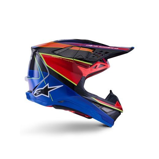 PŘILBA SUPERTECH S-M10 ERA, ALPINESTARS (MODRÁ/ČERVENÁ/ŽLUTÁ FLUO) 2026