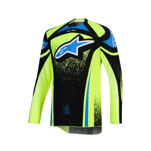 DRES TECHSTAR NOMUR, ALPINESTARS (TMAVĚ MODRÁ/ŽLUTÁ FLUO/MODRÁ) 2026