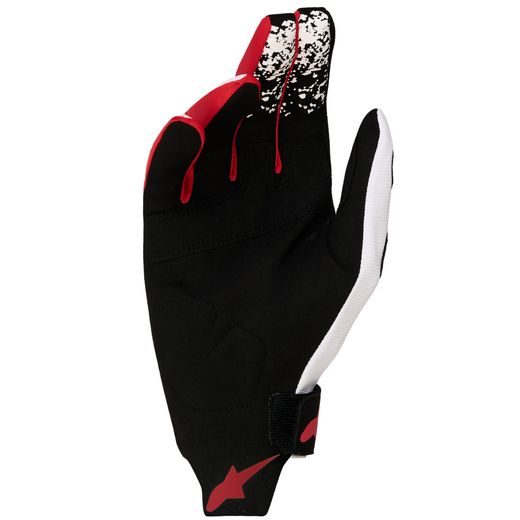 RUKAVICE TECHSTAR, ALPINESTARS (ČERNÁ/BÍLÁ/ČERVENÁ FLUO) 2027