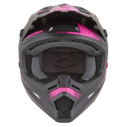 PŘILBA CROSS CUP 2 CREW, CASSIDA (ČERNÁ MATNÁ/RŮŽOVÁ FLUO) 2026