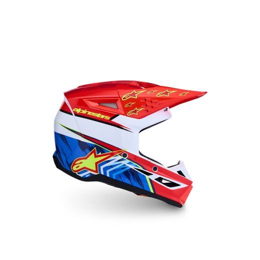 PŘILBA S-M3 FALCON, ALPINESTARS, DĚTSKÁ (ČERVENÁ FLUO/BÍLÁ/ŽLUTÁ FLUO) 2027