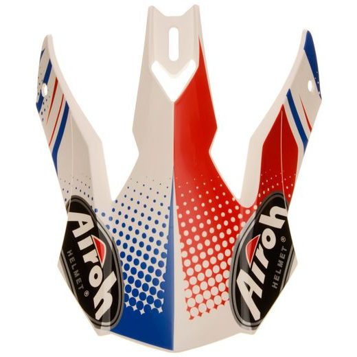 NÁHRADNÍ KŠILT PRO PŘILBY TERMINATOR 2.1 S CLEFT, AIROH (BÍLÁ/MODRÁ/ČERVENÁ)