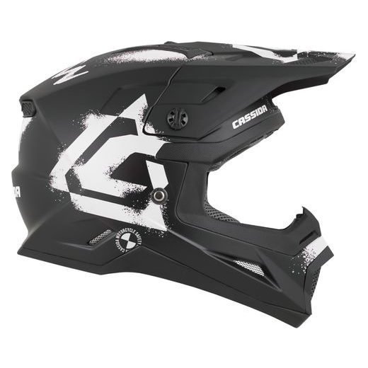 PŘILBA CROSS CUP 2 CREW JUNIOR, CASSIDA, DĚTSKÁ (ČERNÁ MATNÁ/BÍLÁ) 2026