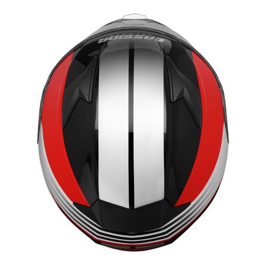 PŘILBA APEX JAWA, CASSIDA (ČERVENÁ/ČERNÁ/ŠEDÁ, BALENÍ VČ. PINLOCK FOLIE)