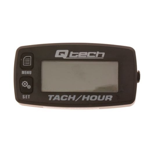 MULTIFUNKČNÍ MĚŘIČ OTÁČEK MOTORU A MOTOHODIN, Q-TECH (ČERNÝ, PODSVÍCENÝ DISPLEJ)
