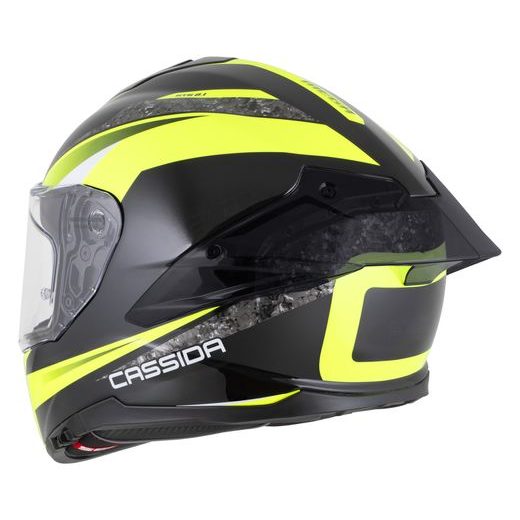 PŘILBA INTEGRAL GTS 2.1 MEGA, CASSIDA (ČERNÁ/ŽLUTÁ FLUO/BÍLÁ) PLEXI S PŘÍPRAVOU PRO PINLOCK 2026