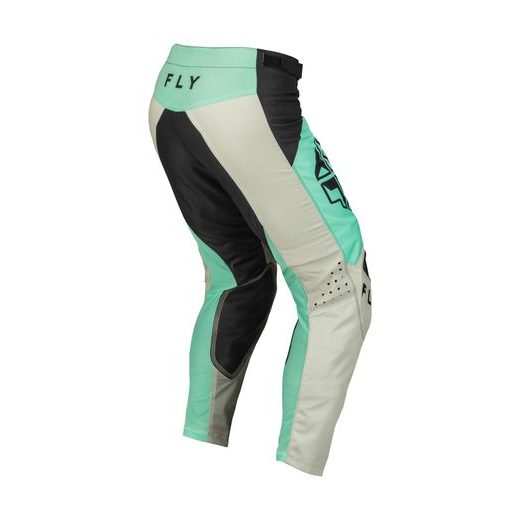 KALHOTY KINETIC JET, FLY RACING - USA 2023 (ČERNÁ/MINT/ŠEDÁ)