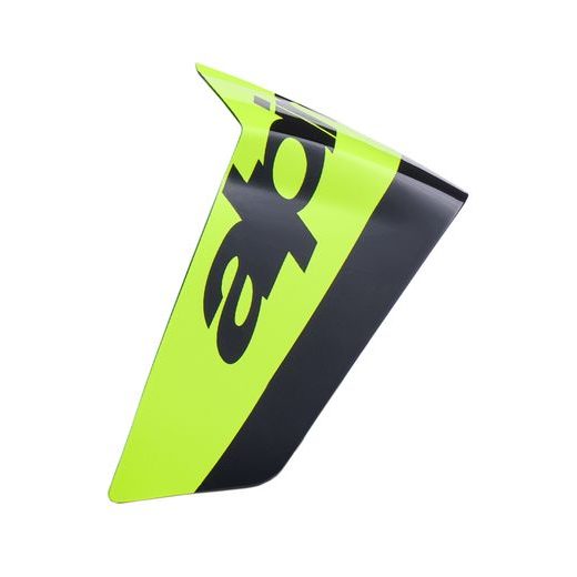 AERODYNAMICKÝ SPOILER PRO PŘILBY SUPERTECH R10 ARIUS RACING PROFIL, ALPINESTARS (ŽLUTÁ FLUO/ČERNÁ)