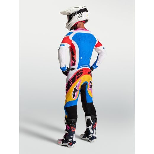 DRES SUPERTECH DYNA, ALPINESTARS (BÍLÁ/MODRÁ/ŽLUTÁ/ČERNÁ/FIALOVÁ) 2027